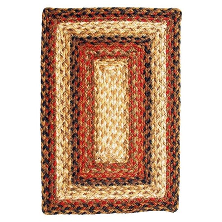 Homespice Decor Russet Hudson Jute Braided Rugs - Placemats - Rectangle - set of 4 595041